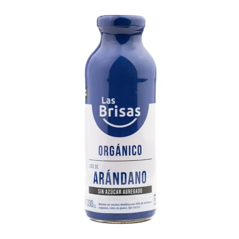 Las Brisas Jugo orgánico Arándanos sin azúcar 330ml