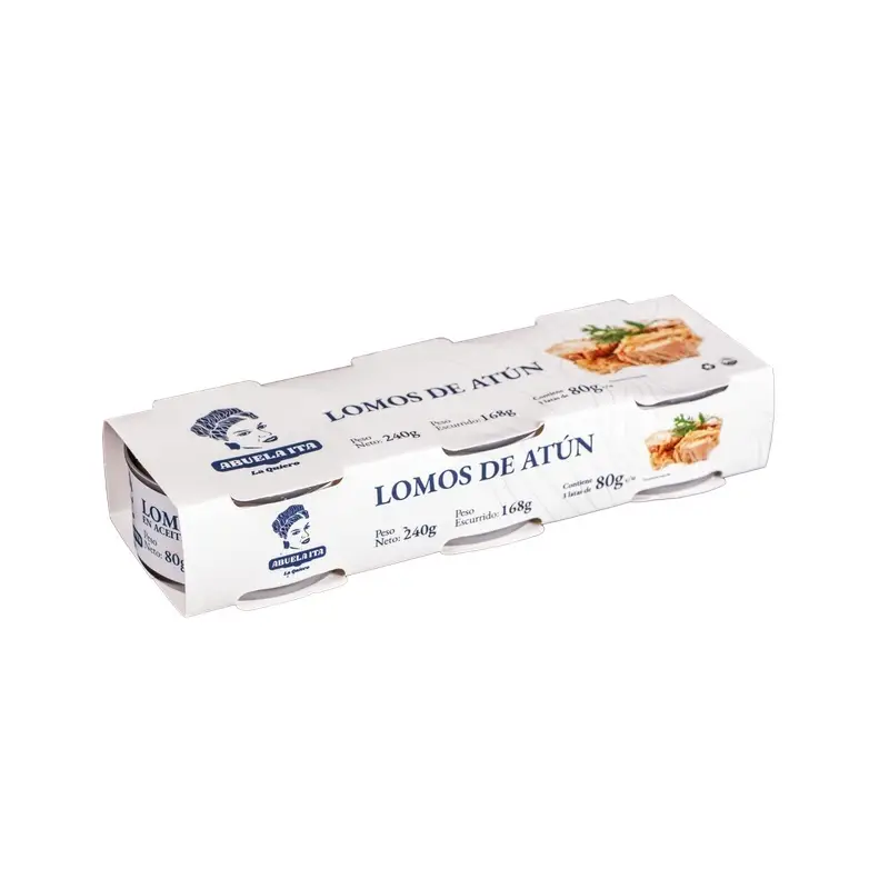 Abuela Ita Lomos de Atún Natural Tripack 240g