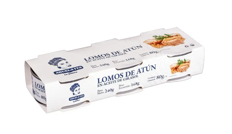 Abuela Ita Lomos de Atún en Aceite Girasol Tripack 240g - Imagen 2
