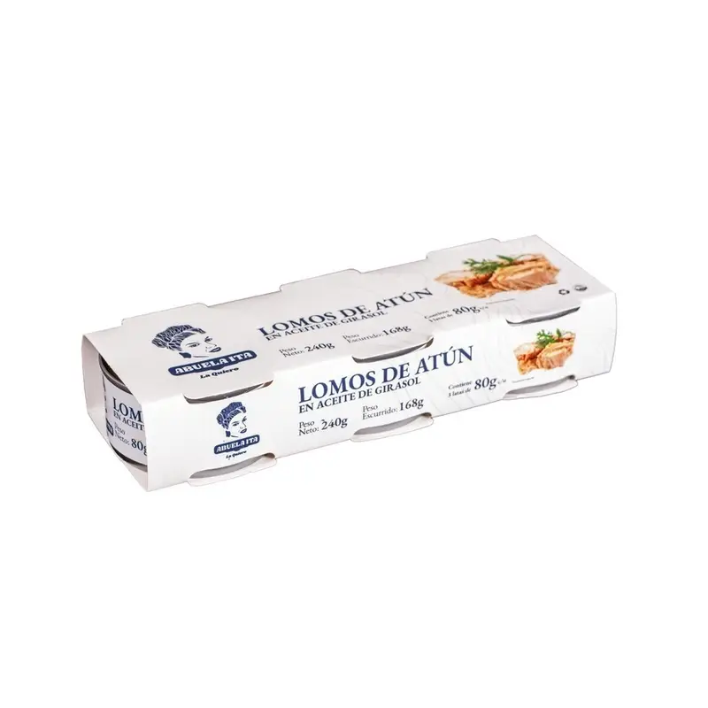 Abuela Ita Lomos de Atún en Aceite Girasol Tripack 240g