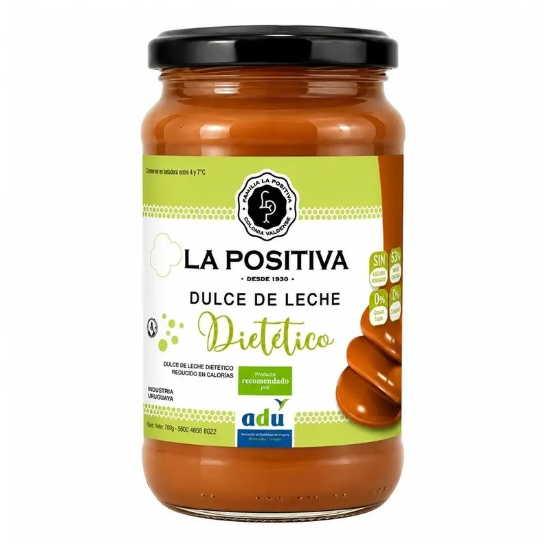 La Positiva Dulce de Leche dietético ADU frasco 420g