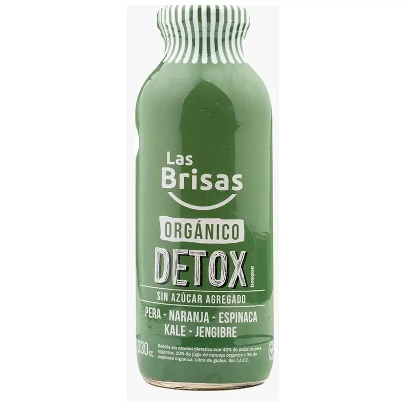 Las Brisas Detox orgánico Espinaca sin azúcar 330ml
