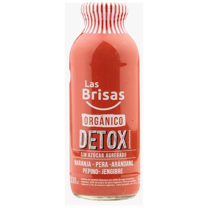 Las Brisas Detox orgánico Pepino sin azúcar 330ml