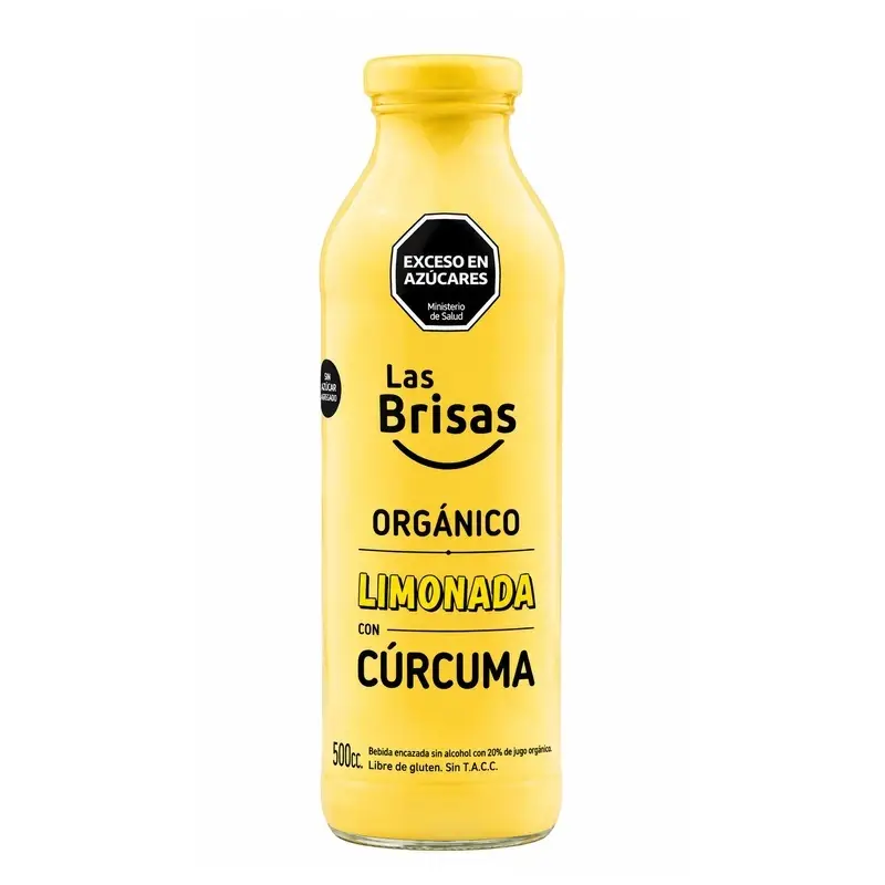 Las Brisas Limonada organica con Curcuma 500ml