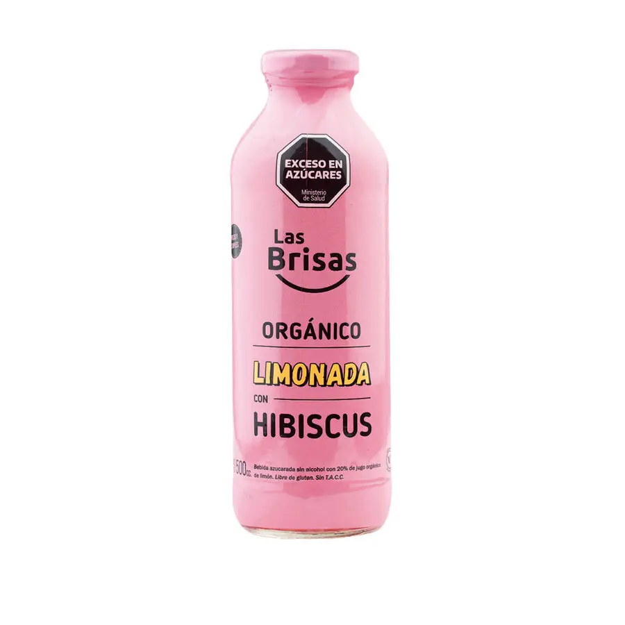 Las Brisas Limonada organica con Hibiscus 500ml