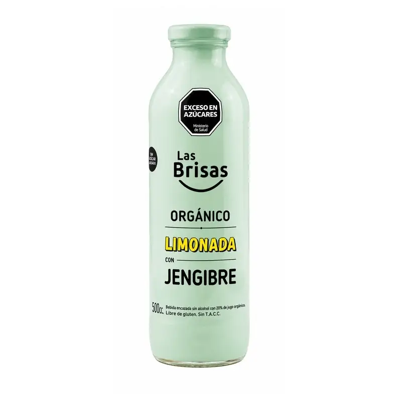 Las Brisas Limonada organica con Jengibre 500ml