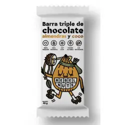 Rebel Nuts Barra Chocolate Almendras y Coco 40g
