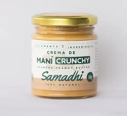 Samadhi Crema de mani crunchy 190g