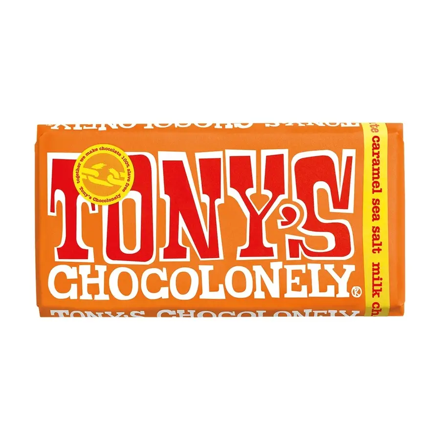 Tony's Chocolate con leche, caramelo y sal marina 32% 180gr