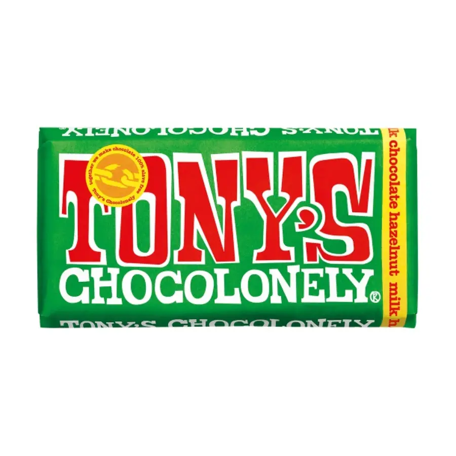 Tony's Chocolate con leche y avellana 32% 180 gr